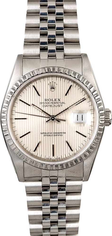 rolex tapestry dial datejust|rolex datejust 16220 for sale.